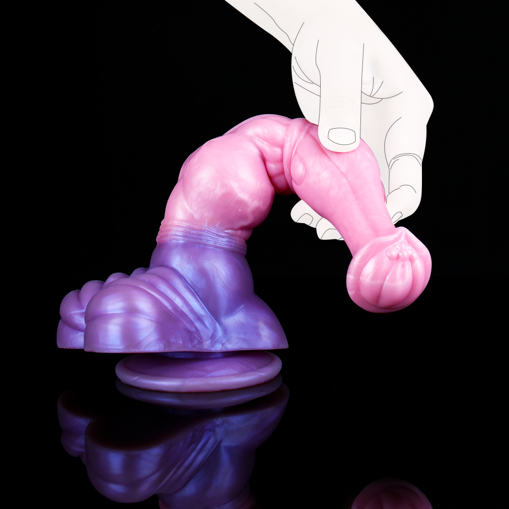 MinYn 桜幻獣 アナルプラグ 馬のディルド 凹凸あり 液体シリコン 吸盤付き MinYn