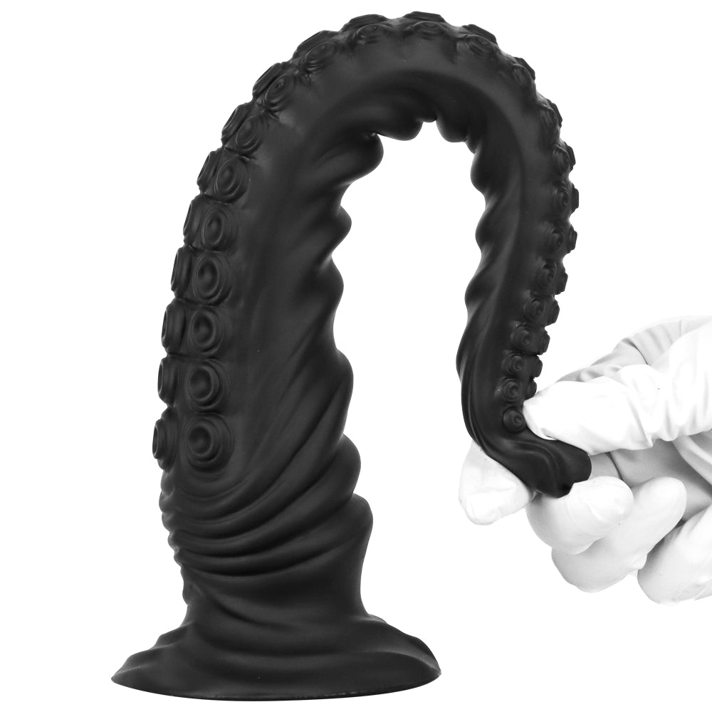 MAPARON アナルプラグ 触手形 ブラック 吸盤仕様 液体シリコン - TaRiss's