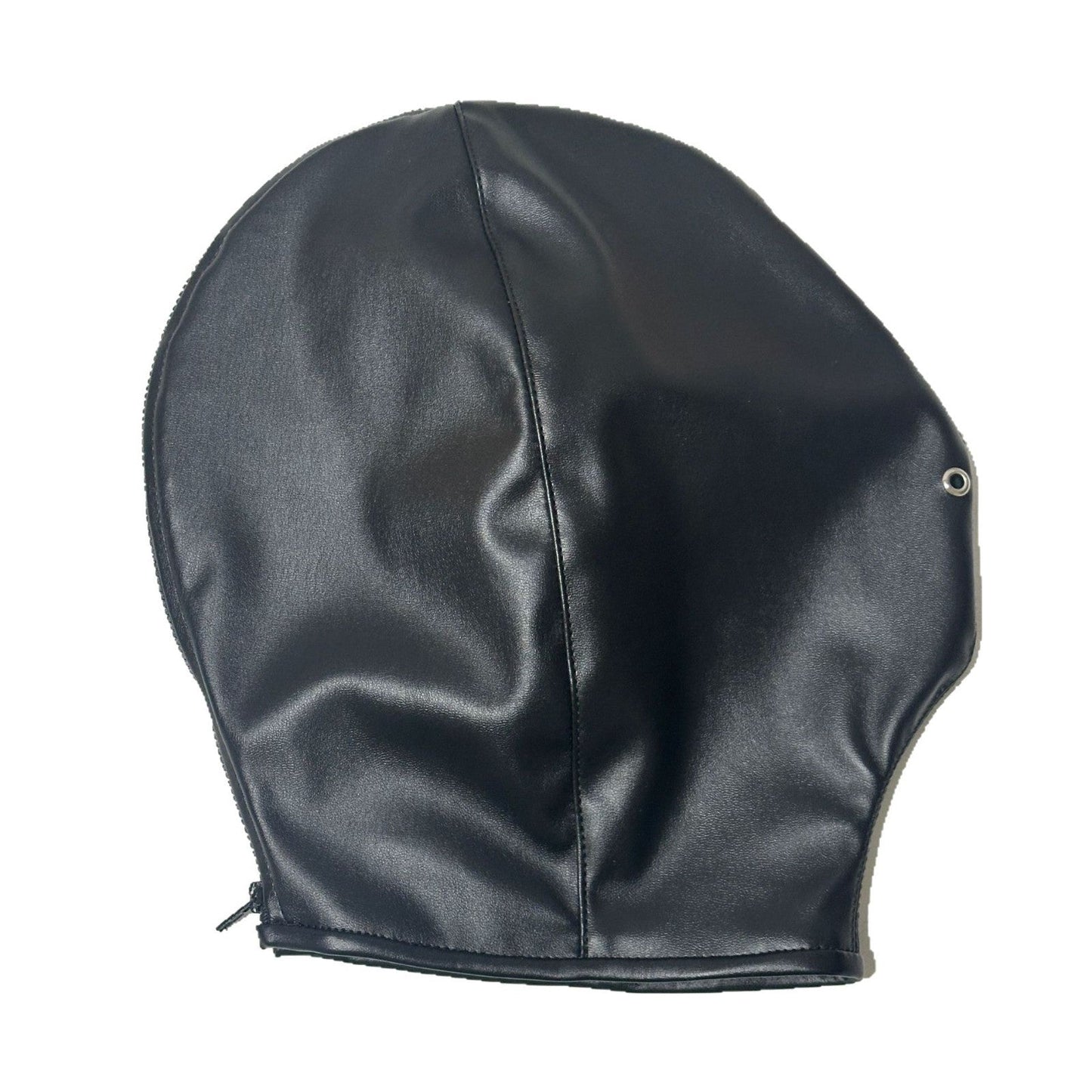 MAPARON 全頭マスク SM 拘束具 SMプレイ コスプレ ファスナー仕様 PU ブラック 二つのサイズ - TaRiss's