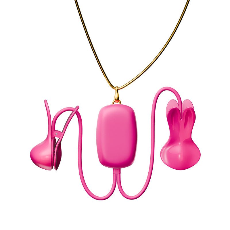 MinYn ネックレス式 乳首攻めバイブ 10種類振動モード アプリ遠隔操作 - TaRiss's