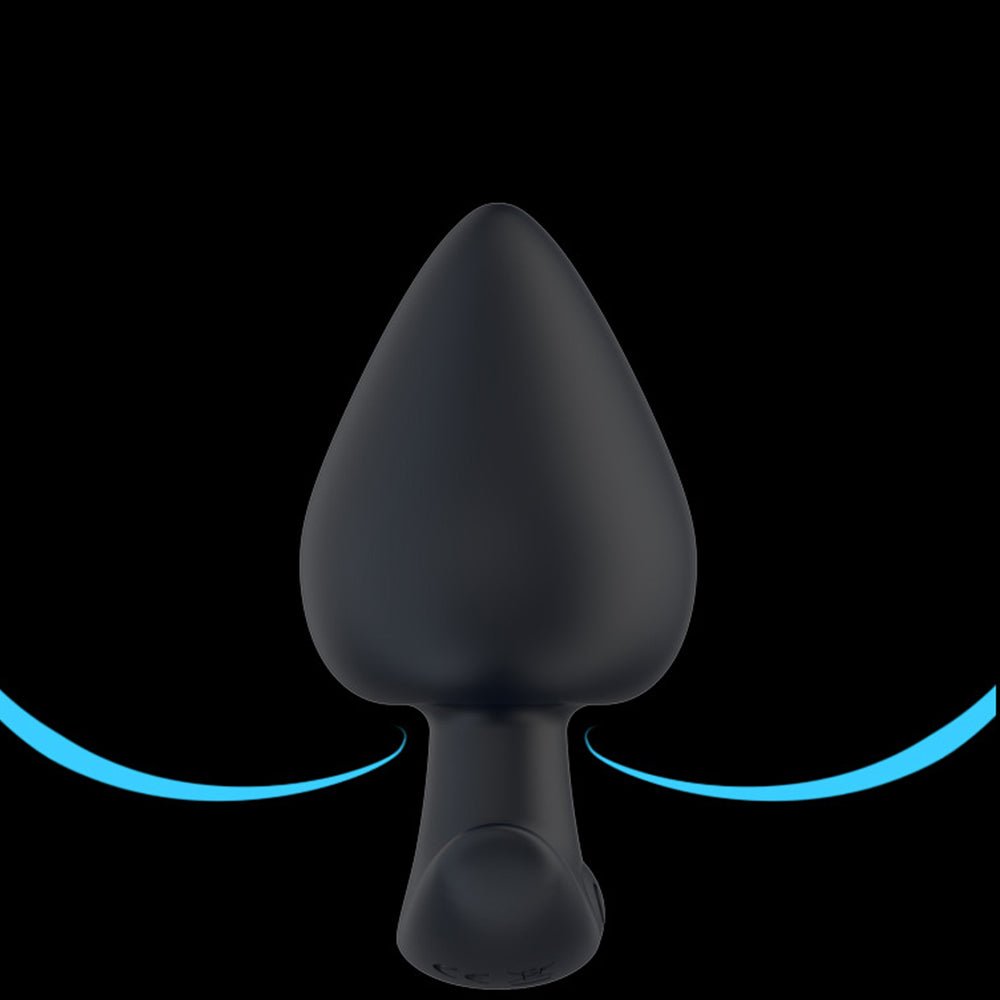 TaRiss's アナルバイブ バイブレータ アナルプラグ リモコン付き 10段階振動モード 10m遠隔操作 アンカー形台座 三つのサイズ ハート形 シリコン ブラック - TaRiss's
