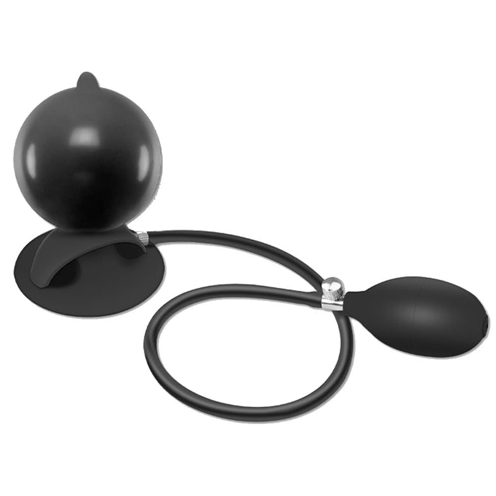 TaRiss's インフレート式アナルプラグ 空気注入式 手動 最大11cmに膨らめる 水滴形 吸盤台座 分割式 シリコン - TaRiss's