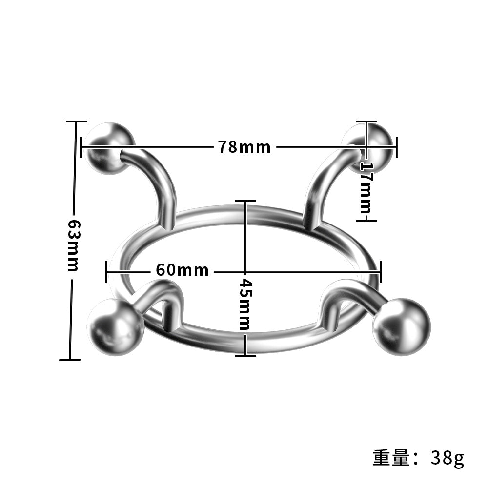 MAPARON SM口枷 ステンレス 拘束具 コスプレ三つのサイズ MAPARON