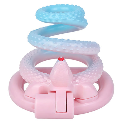 MinYn ヘビ 貞操具 樹脂製品 鍵付き 男性用 SM 外出用可