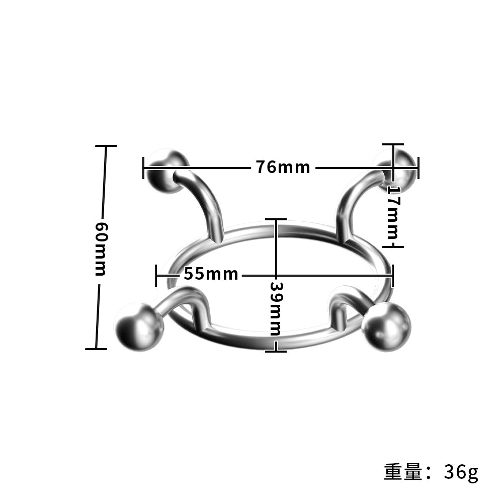 MAPARON SM口枷 ステンレス 拘束具 コスプレ三つのサイズ MAPARON