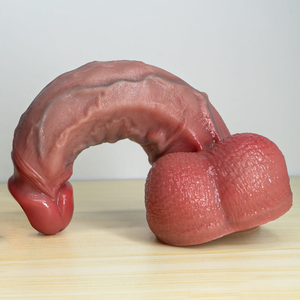 MAPARON ディルド 二層構造 液体シリコン 吸盤付き 6X25cm MAPARON