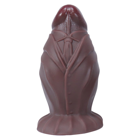 TaRiss's 紳士 ディルド アナルプラグ 玉無し 吸盤付き 凹凸あり 液体シリコン