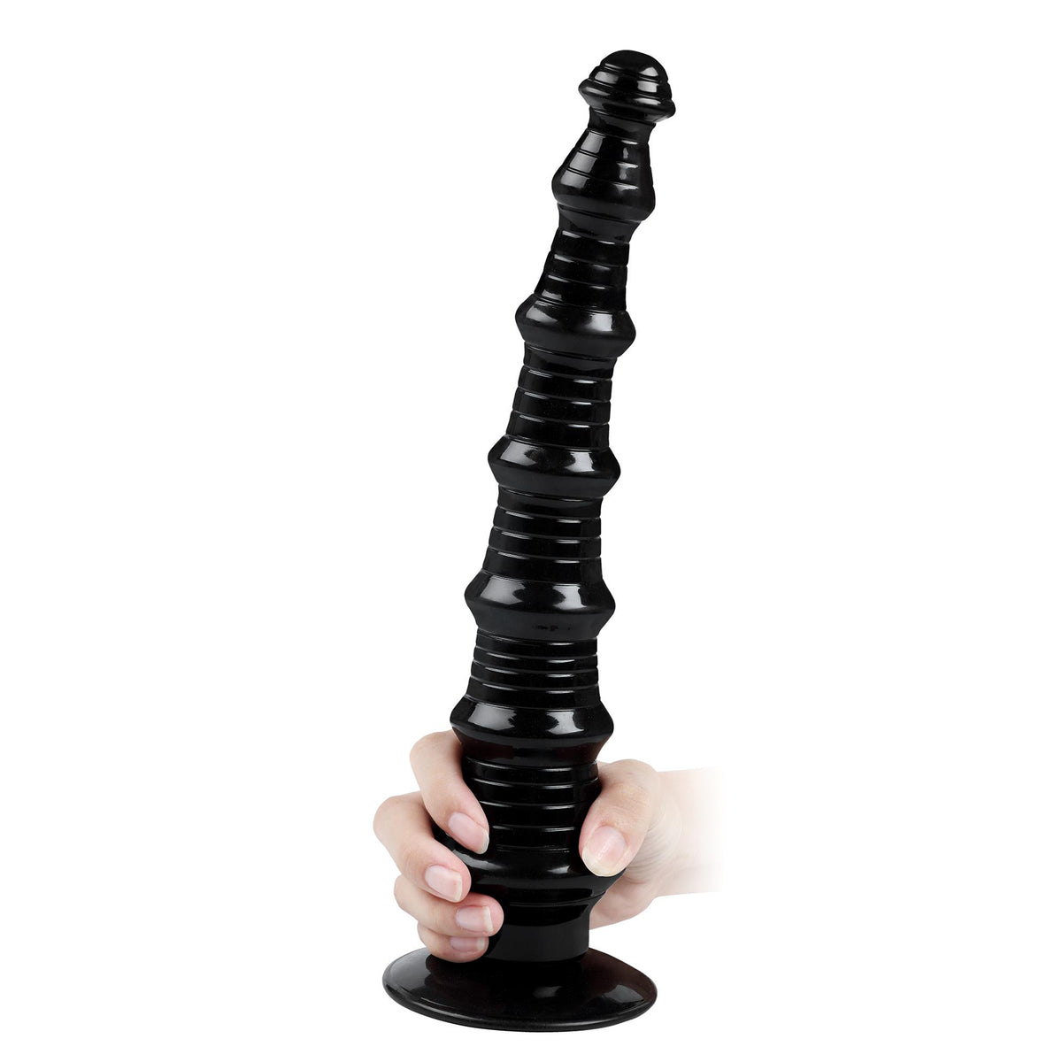 MAPARON アナルプラグ 吸盤付き PVC 凹凸あり 7x34cm MAPARON