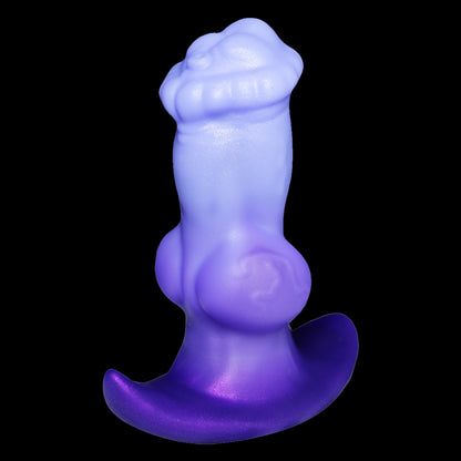NIGHTLOOM アナルプラグ 凹凸あり アンカー形台座 ノット付き 液体シリコン 全3サイズ