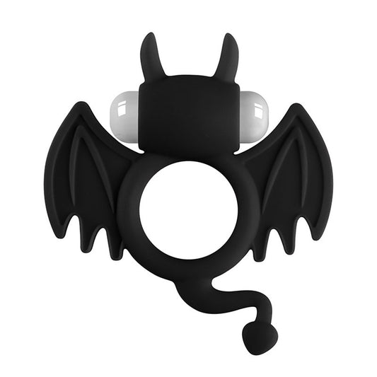 TaRiss's 小悪魔 電動ペニスリング コックリング ローター付き 振動可能 ペニス責め 多種用途 小悪魔形 シリコン - TaRiss`s