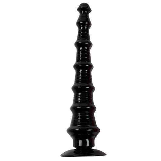 MAPARON アナルプラグ 吸盤付き PVC 凹凸あり 7x34cm MAPARON
