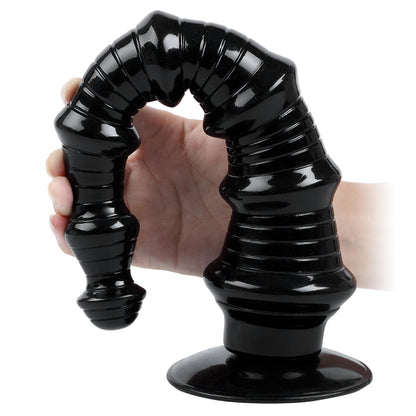 MAPARON アナルプラグ 吸盤付き PVC 凹凸あり 7x34cm MAPARON