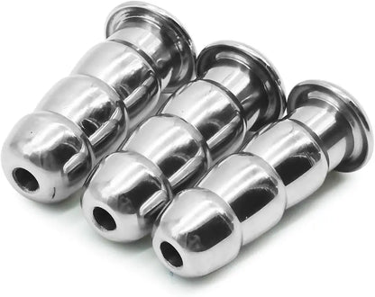 MAPARON 3点セット 通貫尿道プラグ 尿道責め 尿道拡張 3ビーズ形 金属 50mm 三つのサイズ 16mm 17mm 18mm 鬼サイズ 超上級者向け 商品カタログ付き - TaRiss's