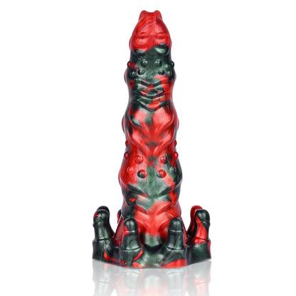 MAPARON イフリート アナルプラグ 凹凸あり イボ付き 吸盤付き 特別な台座 液体シリコン 6.6cmx21.5cm - TaRiss's