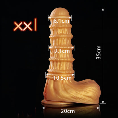 TaRiss's ソソマ ディルド 凹凸あり 吸盤付き 液体シリコン TaRiss's