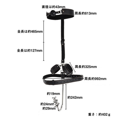 MAPARON SM 拘束具 アナルプラグ 3つのボール付き PU ステンレス MAPARON