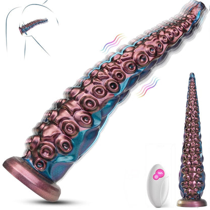 MAPARON アナルバイブ 触手 超長い リモコン付き 10段階振動モード 混色仕様 吸盤付き - TaRiss's