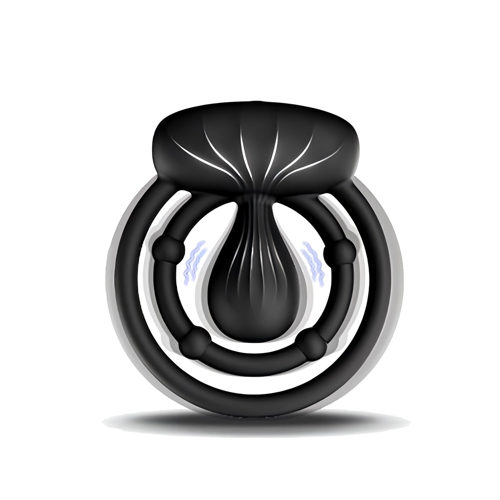 MAPARON 電動式ペニスリング ダブルリング 10段階振動モード - TaRiss's