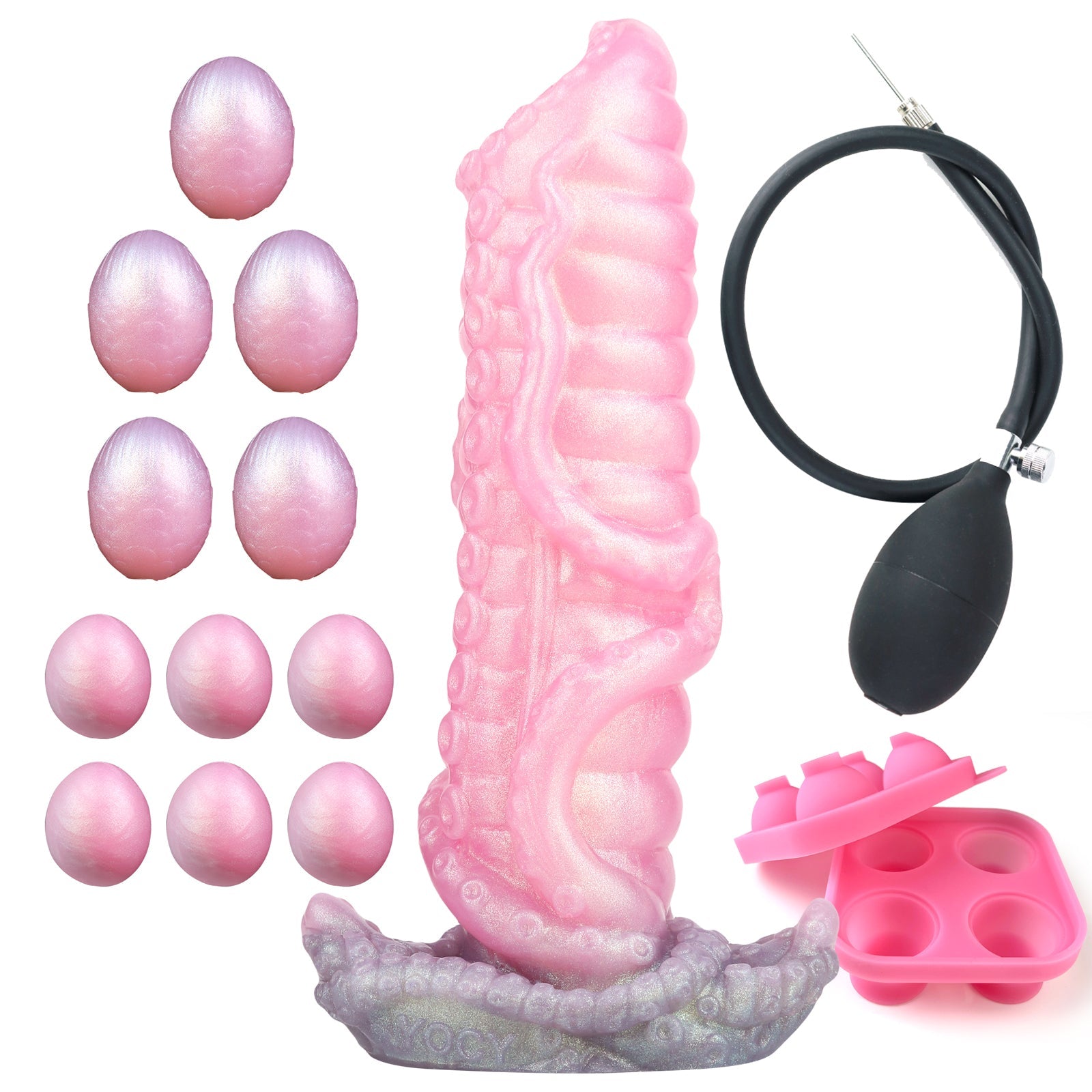 MAPARON 16点セット 触手 サンラン器 アナル玉11点 インフレート式 アナルプラグ 液体シリコン - TaRiss's