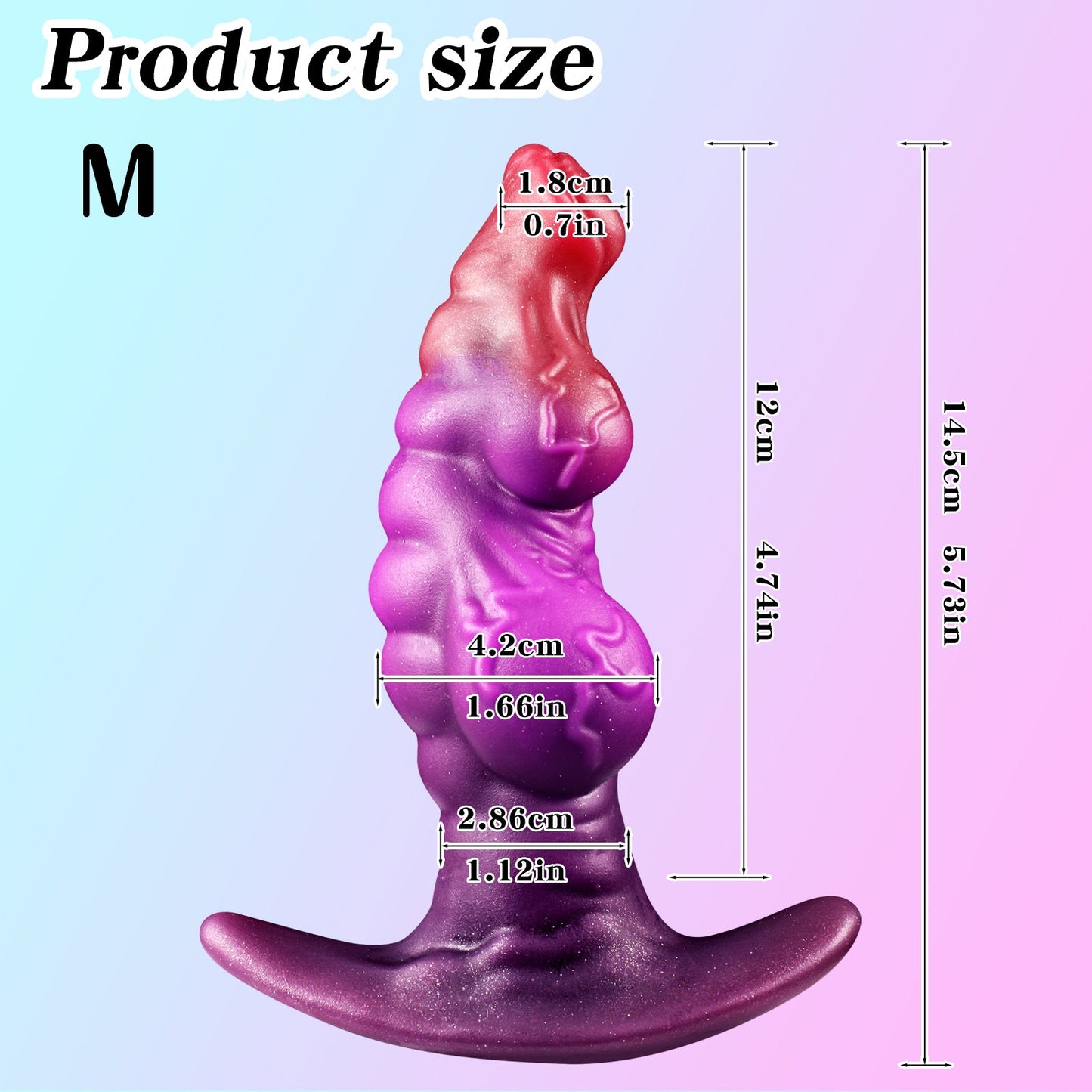 MAPARON アナルプラグ 凹凸あり アンカー形台座 液体シリコン - TaRiss's