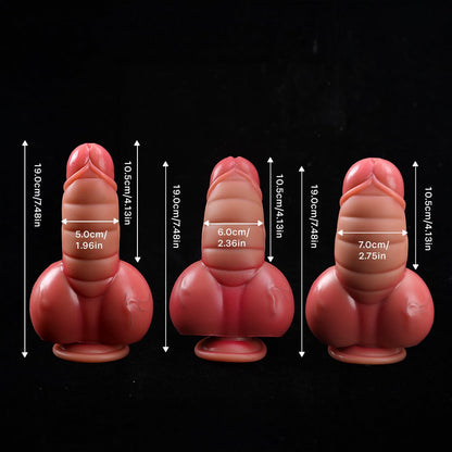 MAPARON カエル ディルド アナルプラグ 吸盤仕様 液体シリコン 全2色 全3サイズ - TaRiss's