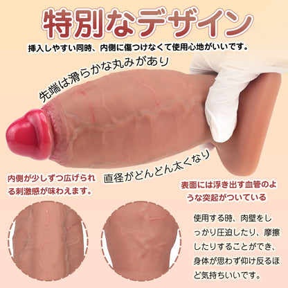 MAPARON ディルド アナルプラグ 玉無し 液体シリコン 五つのサイズ - TaRiss's