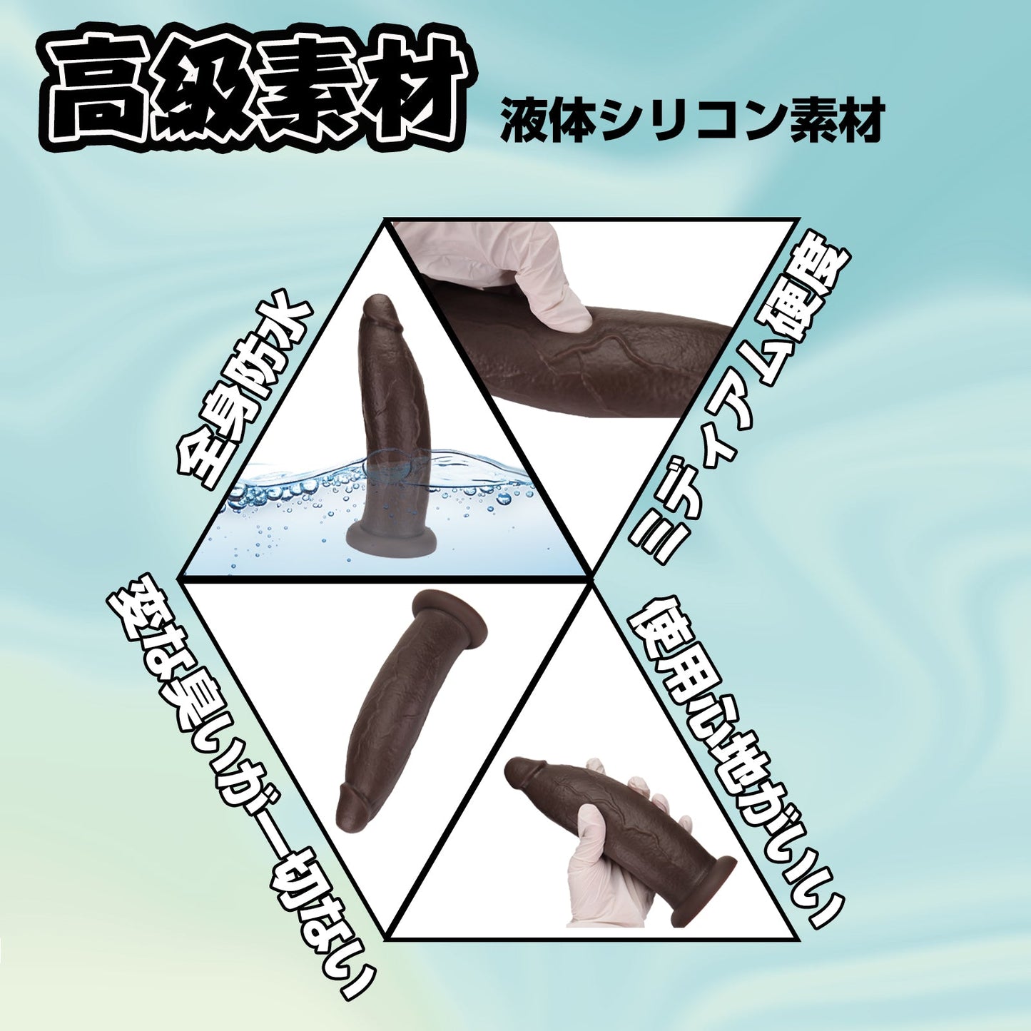 MAPARON バナナ ディルド アナルプラグ 凹凸あり 吸盤仕様 液体シリコン - TaRiss's