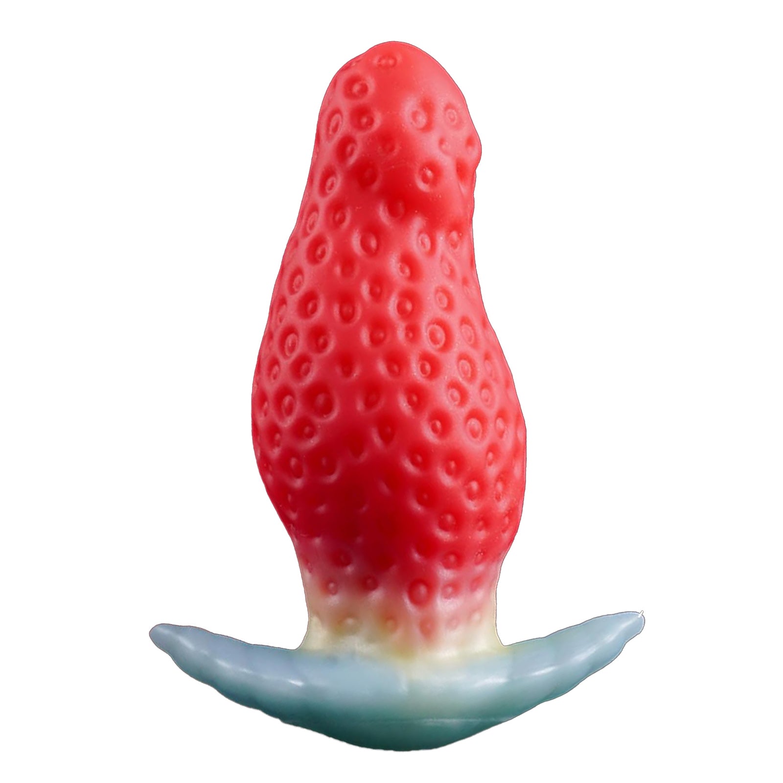 MAPARON イチゴ アナルプラグ 凹凸あり アンカー形台座 液体シリコン - TaRiss's