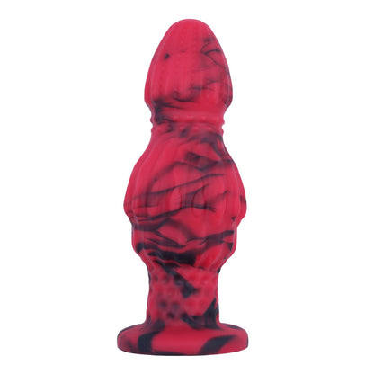 MAPARON アナルプラグ 凹凸あり 吸盤仕様 液体シリコン 混色仕様 三つのサイズ - TaRiss's