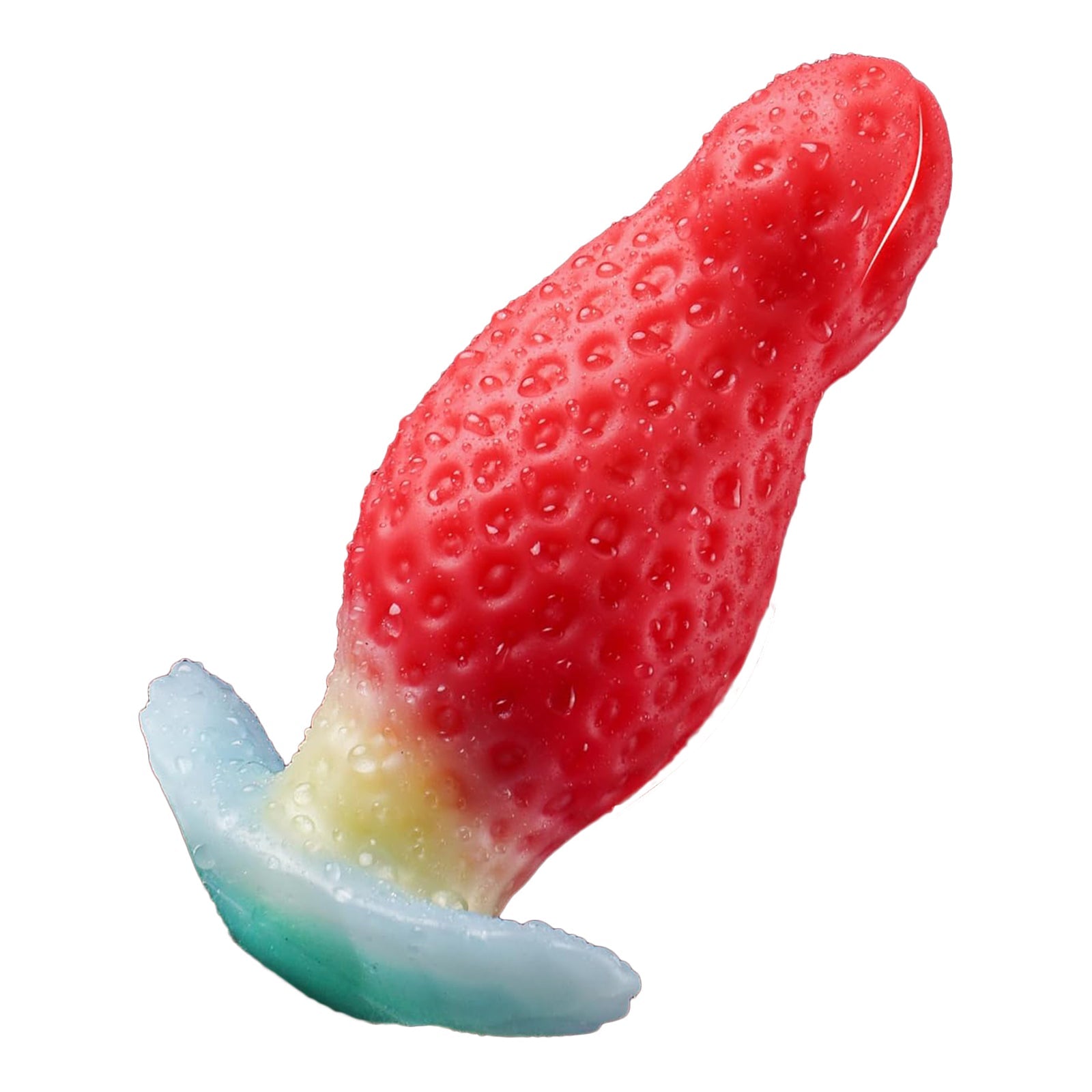 MAPARON イチゴ アナルプラグ 凹凸あり アンカー形台座 液体シリコン - TaRiss's