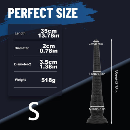 MAPARON アナルプラグ 触手形 ブラック 吸盤仕様 液体シリコン - TaRiss's