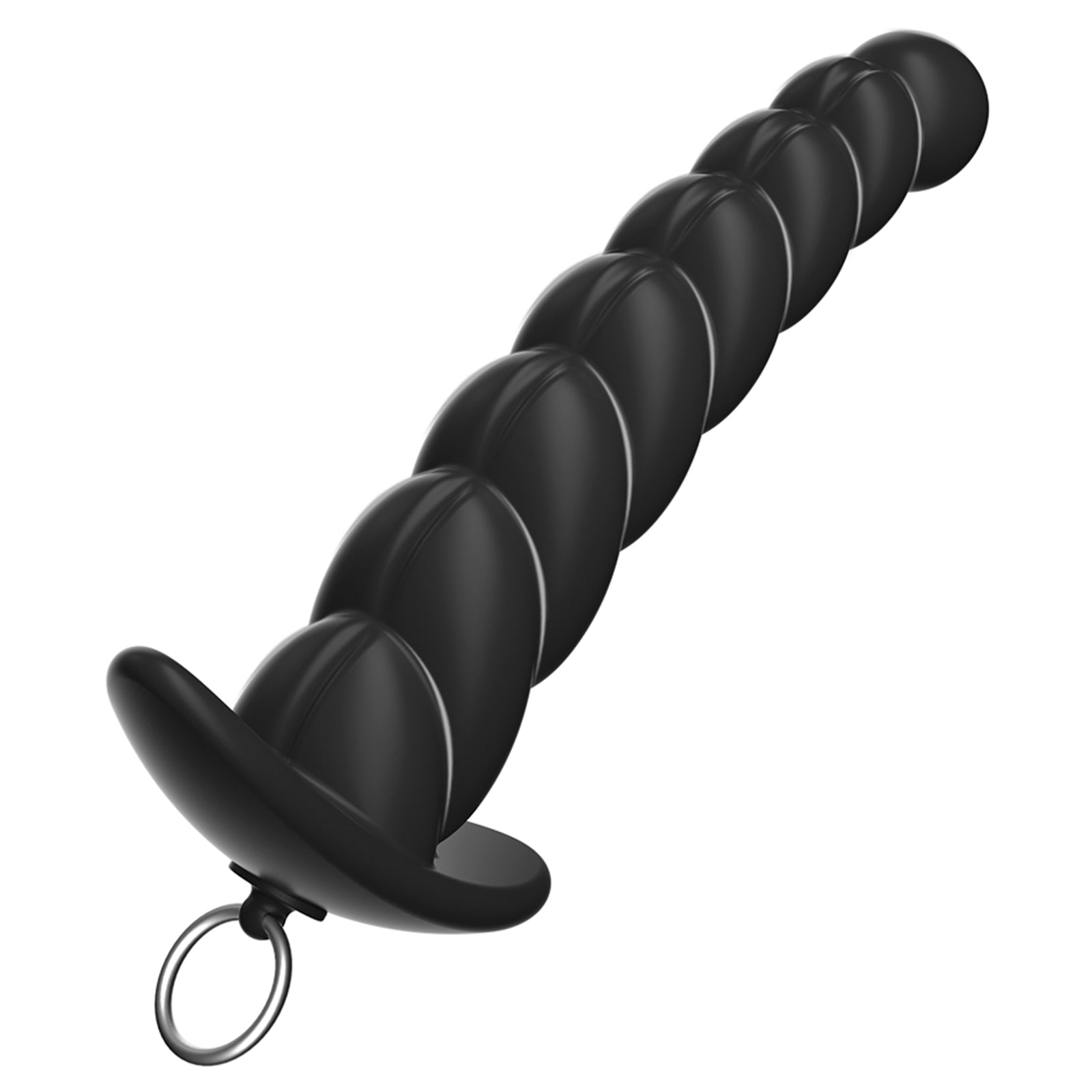 MAPARON 貫通式アナルプラグ 浣腸用可 蓋付き 多種用途 アンカー形台座 シリコン ブラック - TaRiss's