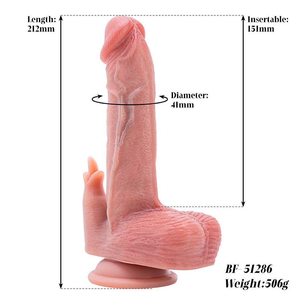 MAPARON 舌舐めバイブ ディルド アナルプラグ アナルバイブ 3段階伸縮x9段階振動モード リモコン付き 加温機能 吸盤仕様 液体シリコン - TaRiss's