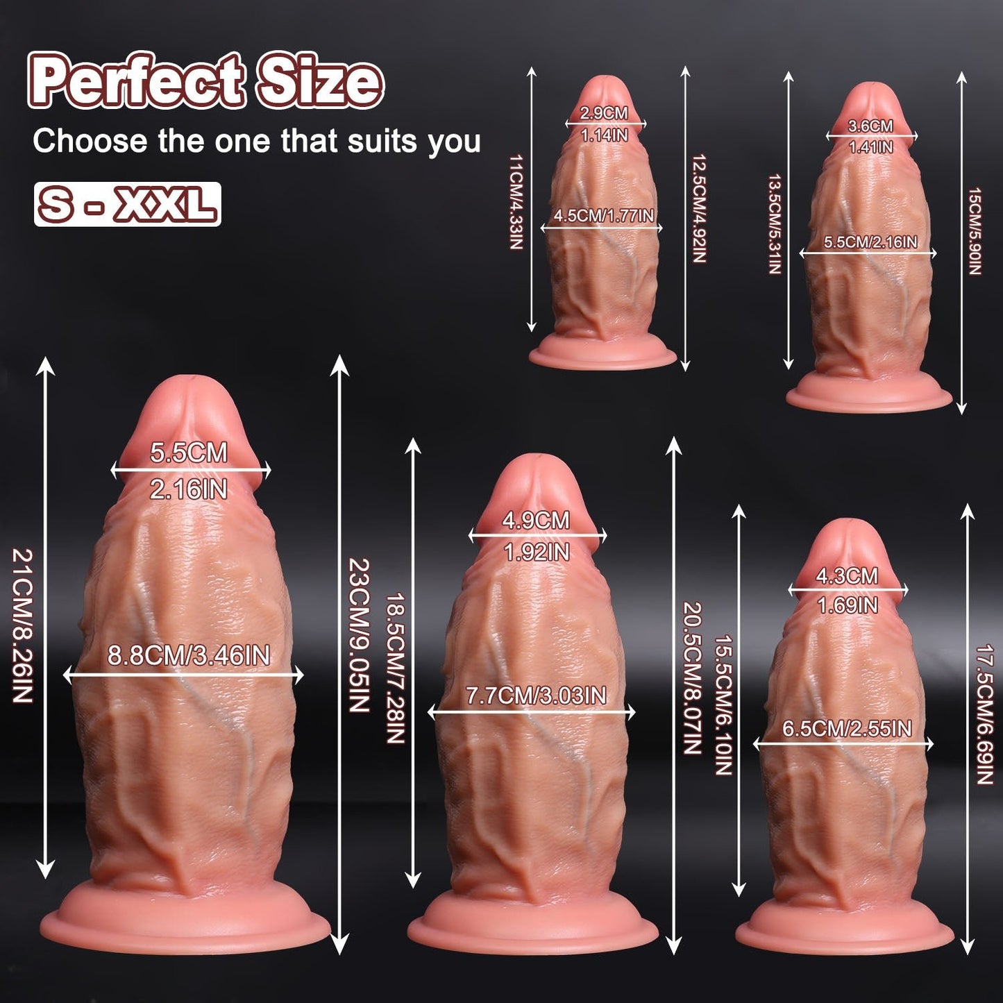 MAPARON ディルド 玉無し 凹凸あり 吸盤付き 液体シリコン - TaRiss's