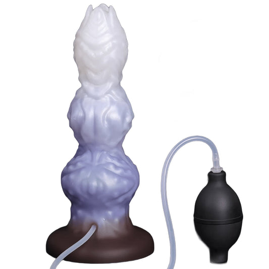 MAPARON アナルプラグ 模擬射精付き 凹凸あり 吸盤付き 液体シリコン - TaRiss's