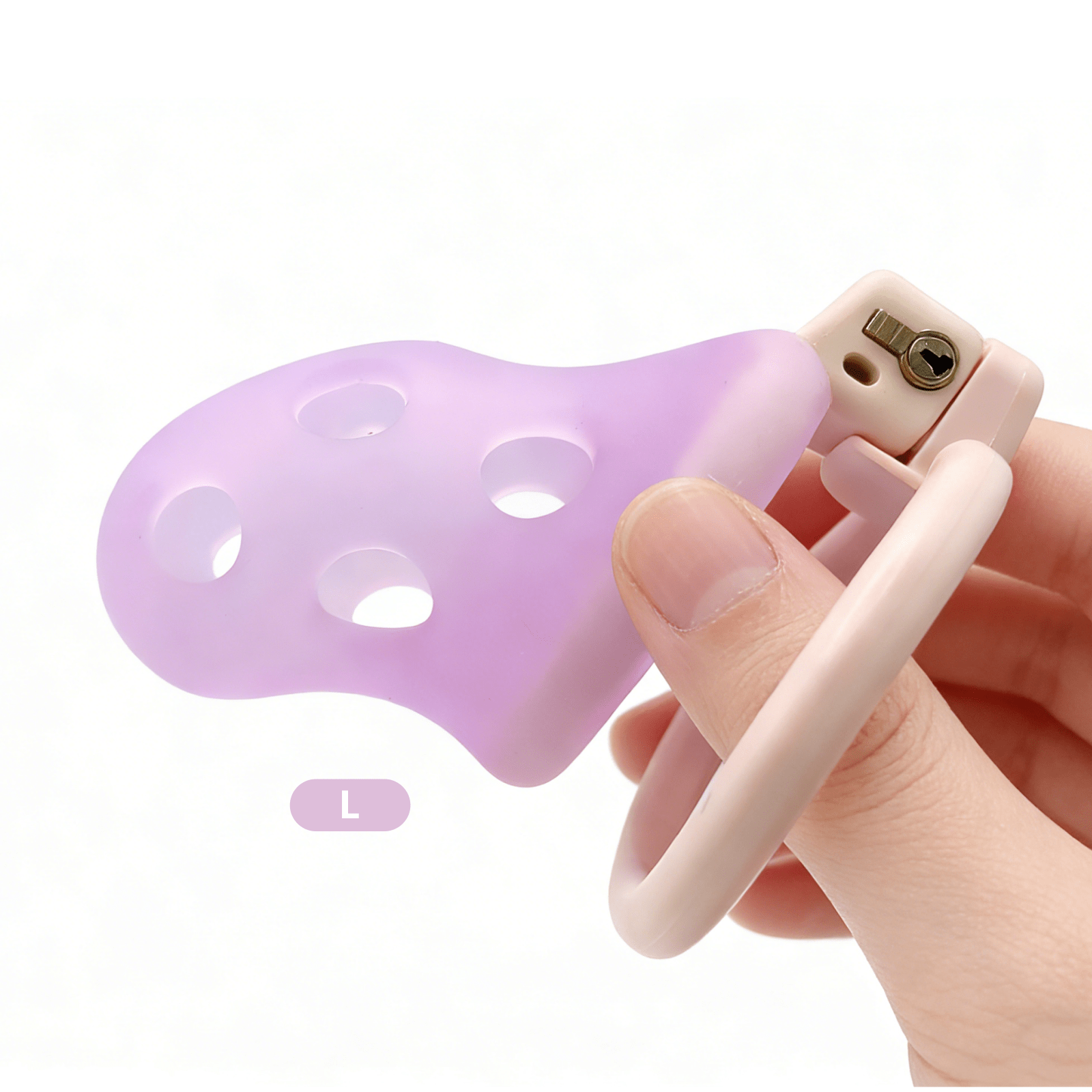 MAPARON 貞操帯 貞操具 シリコン 調節可能 鍵付き 男性用 - TaRiss's