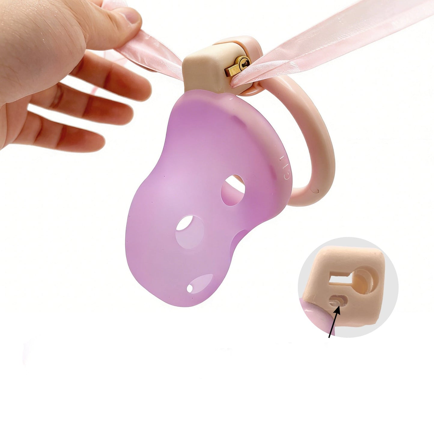 MAPARON 貞操帯 貞操具 シリコン 調節可能 鍵付き 男性用 - TaRiss's