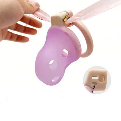 MAPARON 貞操帯 貞操具 シリコン 調節可能 鍵付き 男性用 - TaRiss's