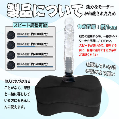 MAPARON ジングルピストン 7点セット 電動ピストン機 電動マシーン 二つのアタッチメント付き スピード調整可能 多種用途 全自動 ブラック - TaRiss's