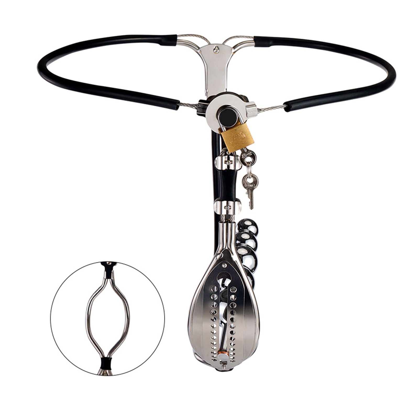 MAPARON 貞操具 ステンレス製 女性用 ベルト付き - TaRiss's