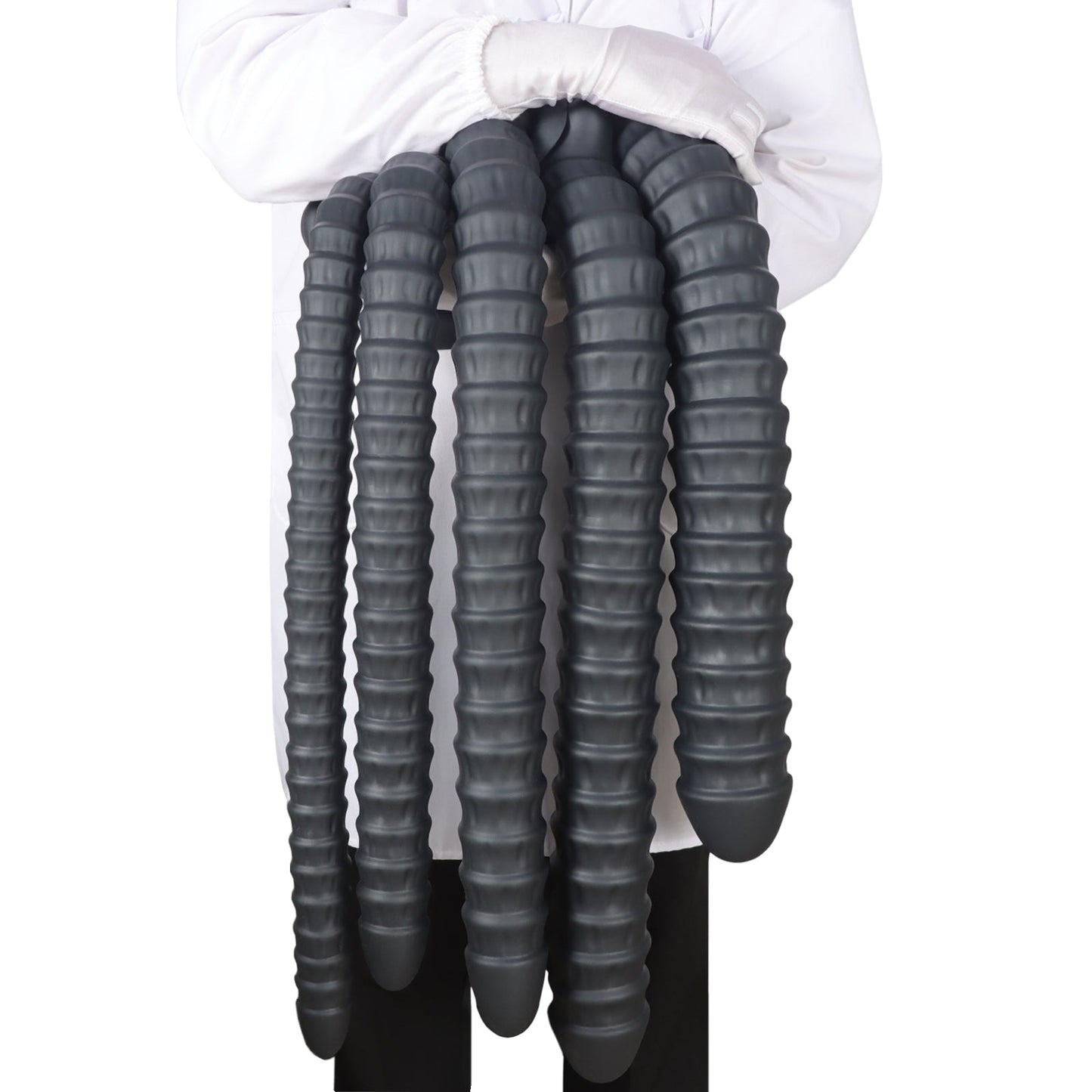 MAPARON ハリガネムシ アナルプラグ ブラック 吸盤付き 液体シリコン - TaRiss's