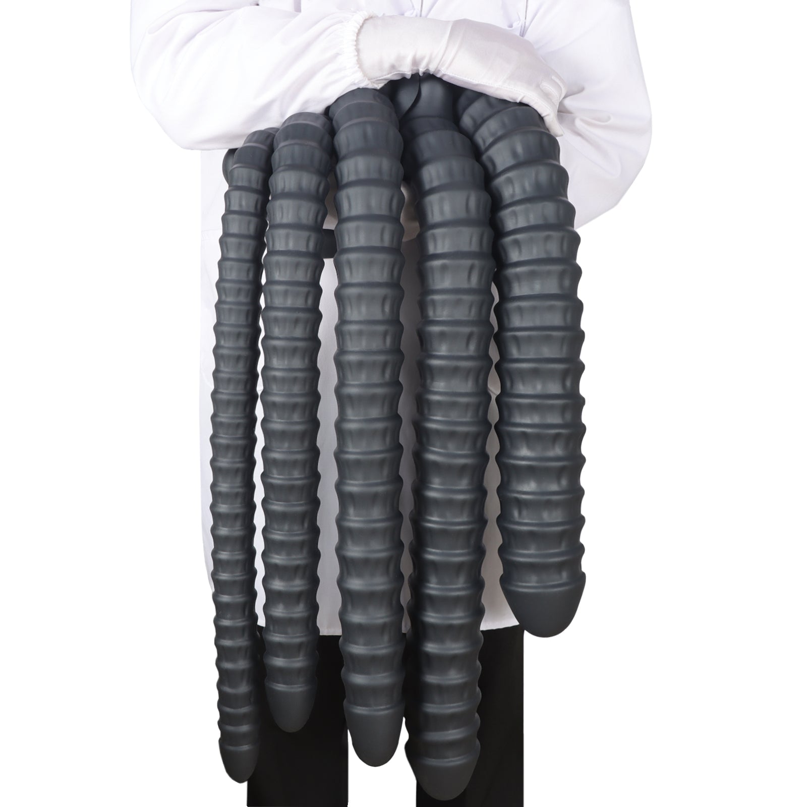 MAPARON ハリガネムシ アナルプラグ ブラック 吸盤付き 液体シリコン - TaRiss's