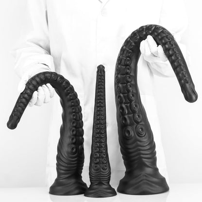 MAPARON アナルプラグ 触手形 ブラック 吸盤仕様 液体シリコン - TaRiss's