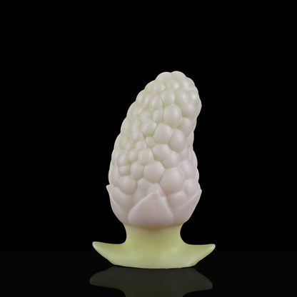 MAPARON 桑の実 アナルプラグ 凹凸あり アンカー形台座 液体シリコン 二つのサイズ 三つの色 - TaRiss's