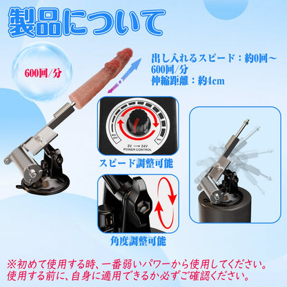 MAPARON mini 電動ピストン機 6点セット 角度とスピード調整可能 ステンレス - TaRiss's