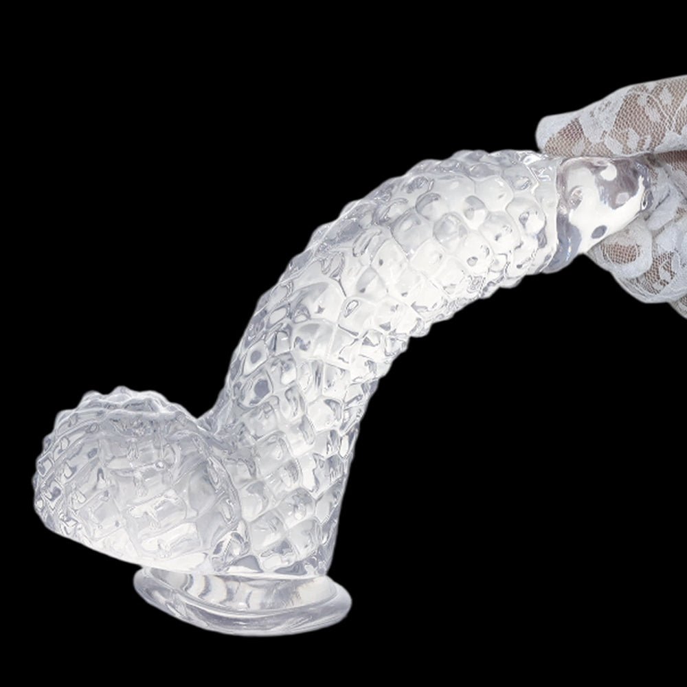 MAPARON 透明ディルド 吸盤仕様 PVC 4.7x21.5cm - TaRiss's