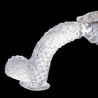 MAPARON 透明ディルド 吸盤仕様 PVC 4.7x21.5cm - TaRiss's