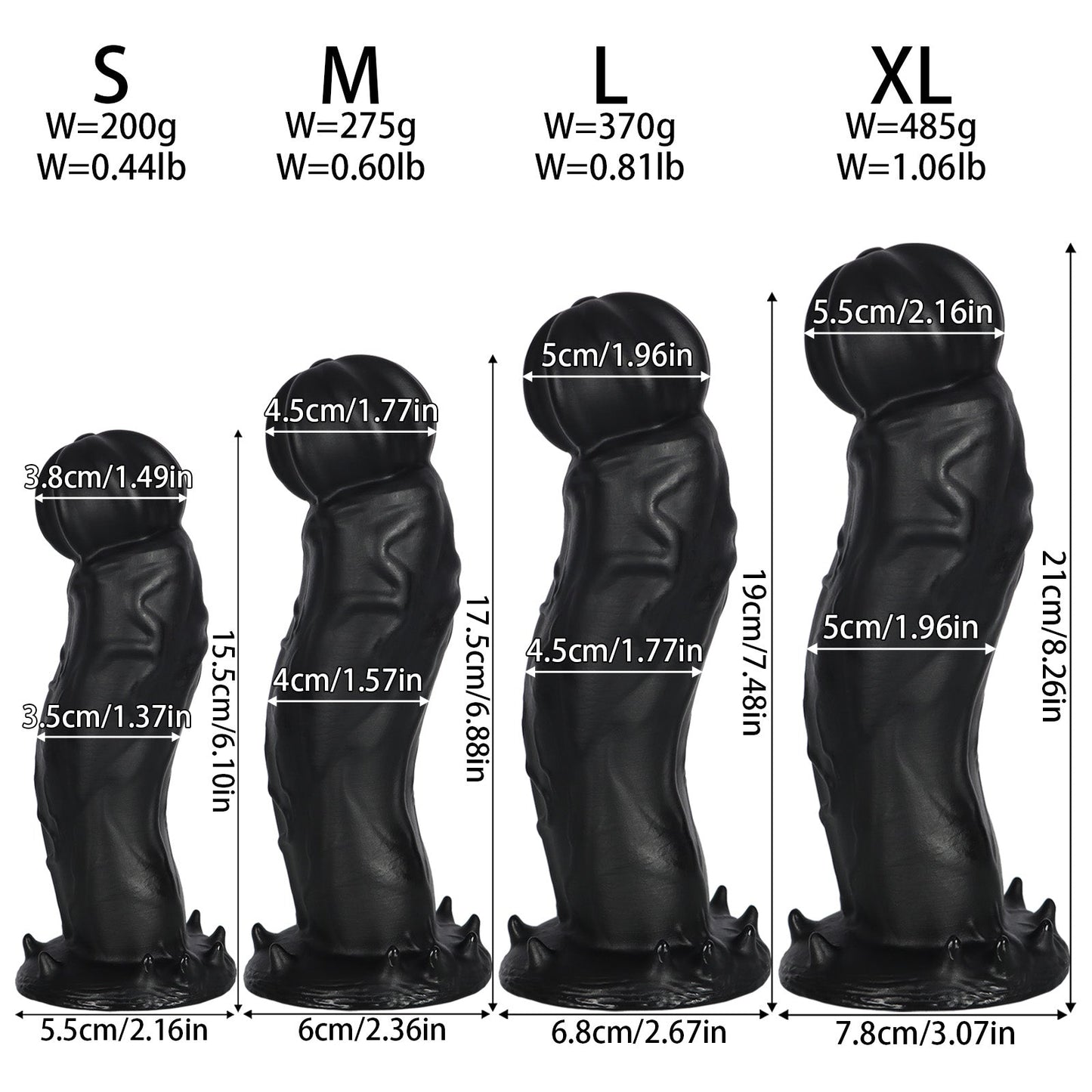 MAPARON S形 アナルプラグ PVC 吸盤付き ブラック - TaRiss's