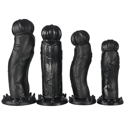 MAPARON S形 アナルプラグ PVC 吸盤付き ブラック - TaRiss's