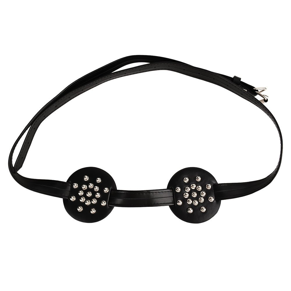 MAPARON 乳輪枷 スパイクリベット 丸頭リベット ブラジャー SM製品 乳首刺激 調整可能 PU - TaRiss's